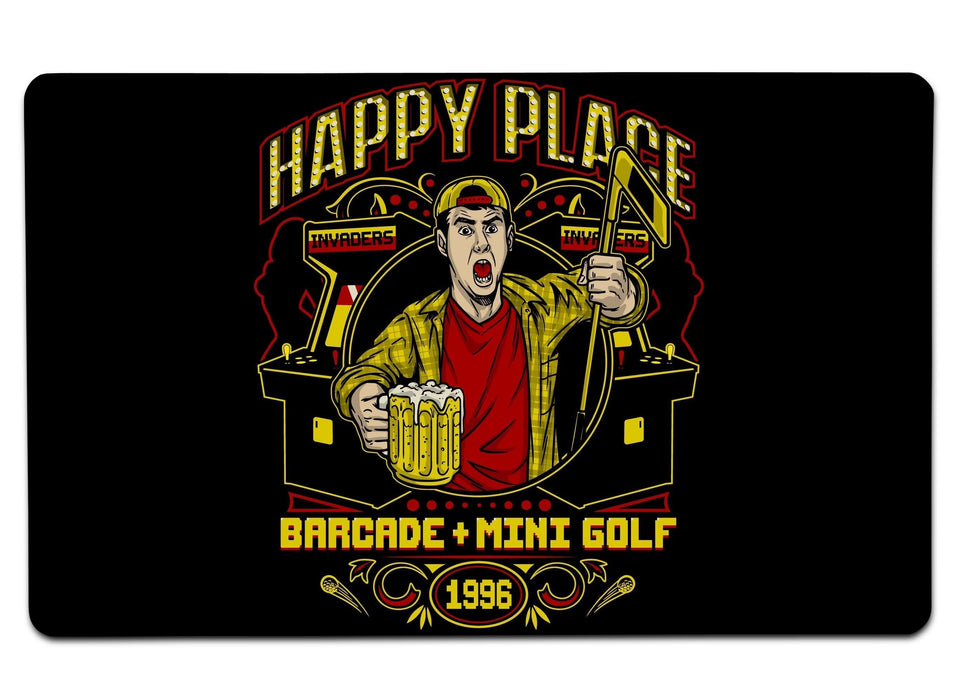 Happy Place Large Mouse Pad