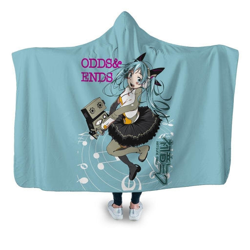 Hatsune Miku Odd & Ends Hooded Blanket - Adult / Premium Sherpa