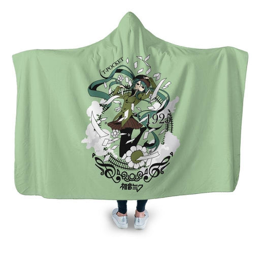 Hatsune Miku T Pocket Hooded Blanket - Adult / Premium Sherpa