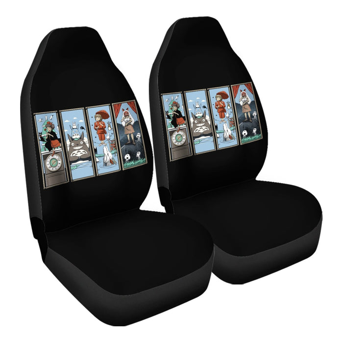 Haunted Ghibli Mansion Car Seat Covers - One size