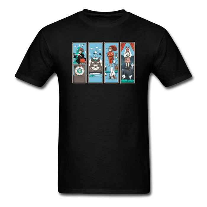 Haunted Ghibli Mansion Unisex Classic T-Shirt - black / S