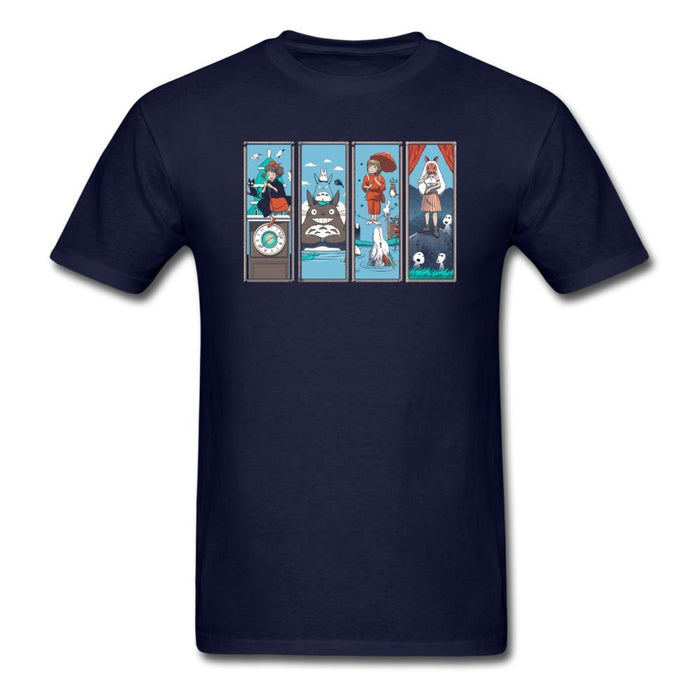 Haunted Ghibli Mansion Unisex Classic T-Shirt - navy / S