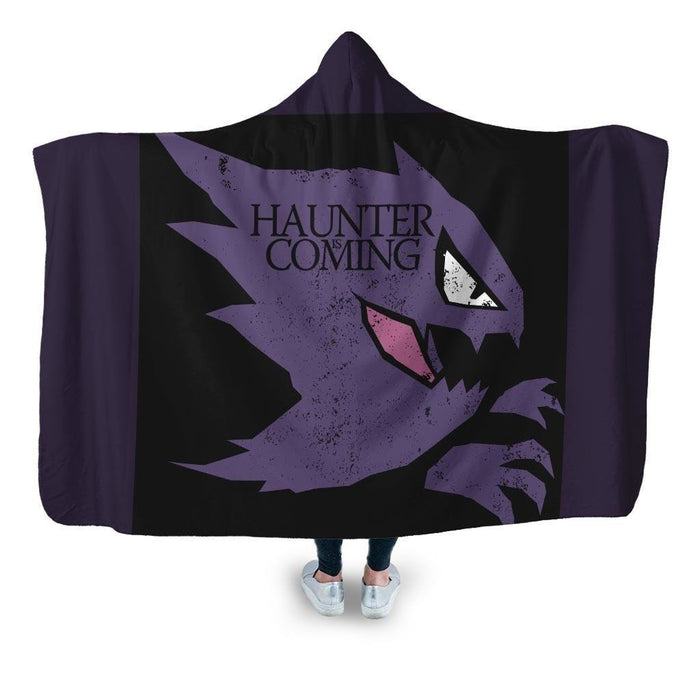 Haunter Is Coming Hooded Blanket - Adult / Premium Sherpa