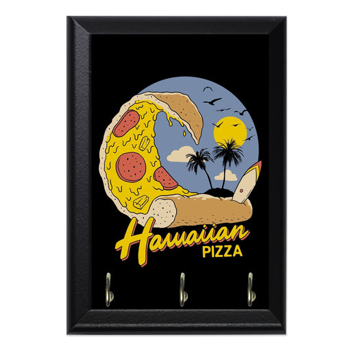 Hawaiian Pizza Wall Plaque Key Holder - 8 x 6 / Yes