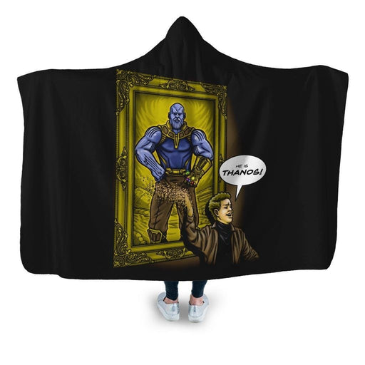 He Is Thanos2 Hooded Blanket - Adult / Premium Sherpa