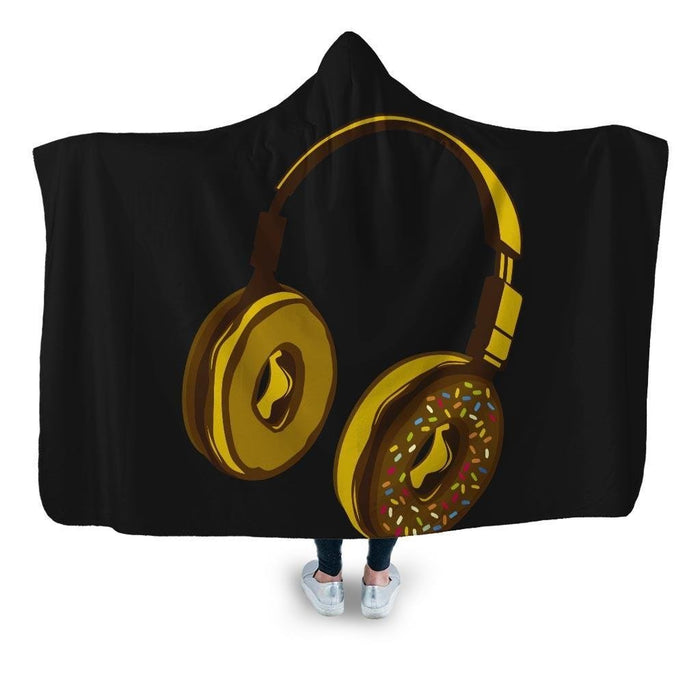 Headphone Donut Hooded Blanket - Adult / Premium Sherpa