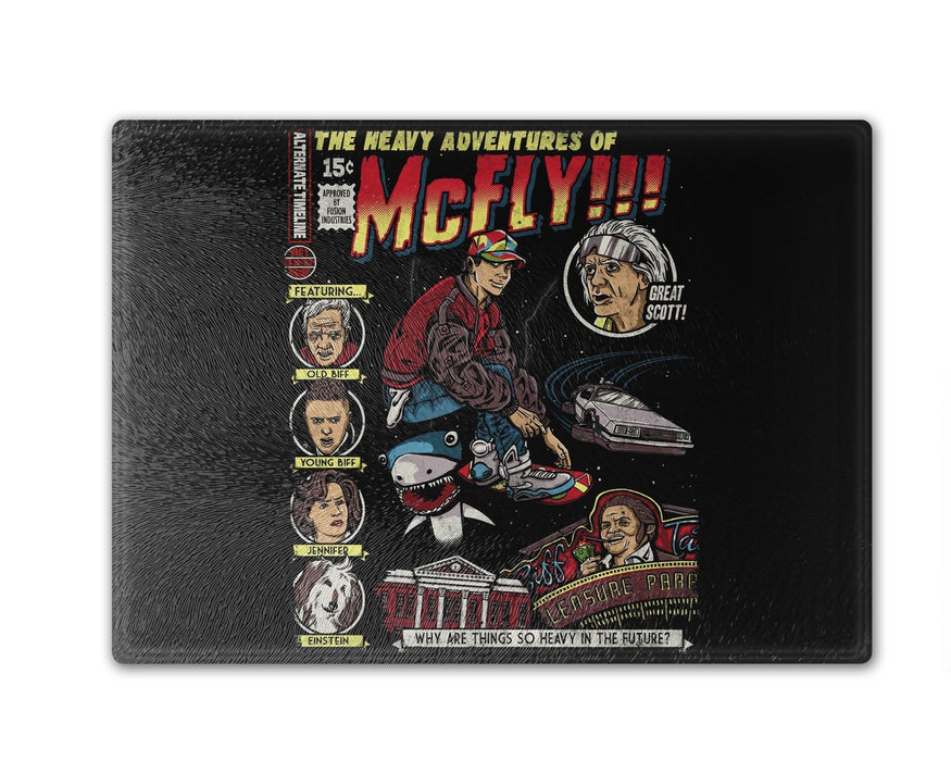 Heavy Adventures Of Mcfly! Cutting Board