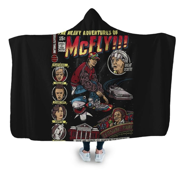 Heavy Adventures Of Mcfly! Hooded Blanket - Adult / Premium Sherpa