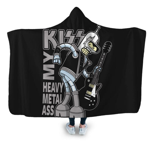Heavy Metal Ass Hooded Blanket - Adult / Premium Sherpa