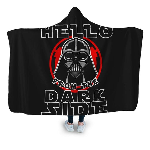 Hello From The Dark Side Hooded Blanket - Adult / Premium Sherpa
