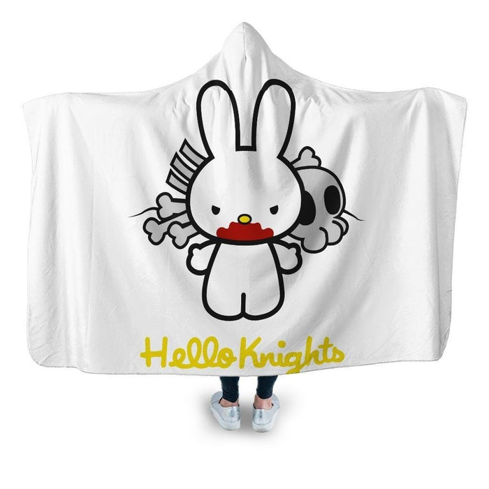 Hello Knights Hooded Blanket - Adult / Premium Sherpa