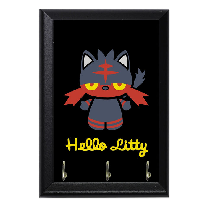 Hello Litty Key Hanging Plaque - 8 x 6 / Yes