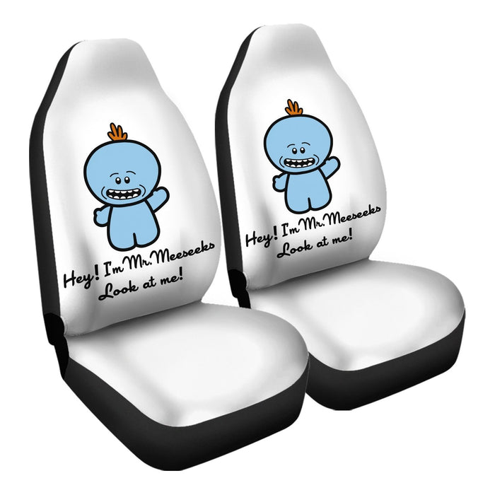 Hello Meeseeks Car Seat Covers - One size