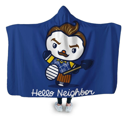 Hello Neighbor Hooded Blanket - Adult / Premium Sherpa