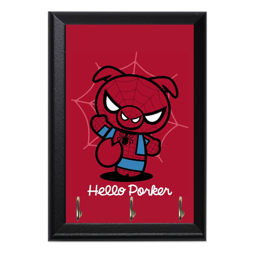 Hello Porker Key Hanging Plaque - 8 x 6 / Yes