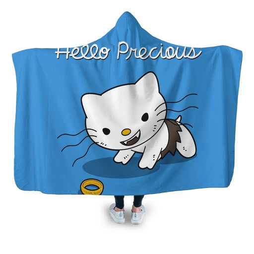 Hello Precious Hooded Blanket - Adult / Premium Sherpa