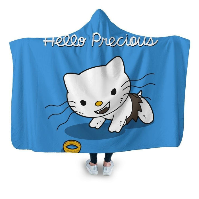 Hello Precious Hooded Blanket - Adult / Premium Sherpa