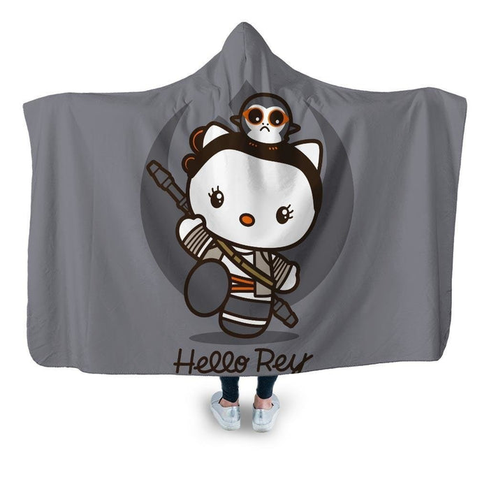 Hello Rey Hooded Blanket - Adult / Premium Sherpa