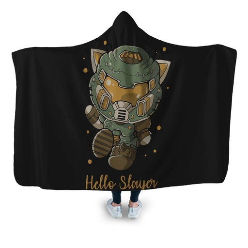 Hello Slayer Hooded Blanket - Adult / Premium Sherpa