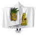 Heres Pineapple Hooded Blanket - Adult / Premium Sherpa