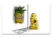 Heres Pineapple Large Mouse Pad