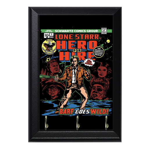 Hero For Hire Wall Plaque Key Holder - 8 x 6 / Yes