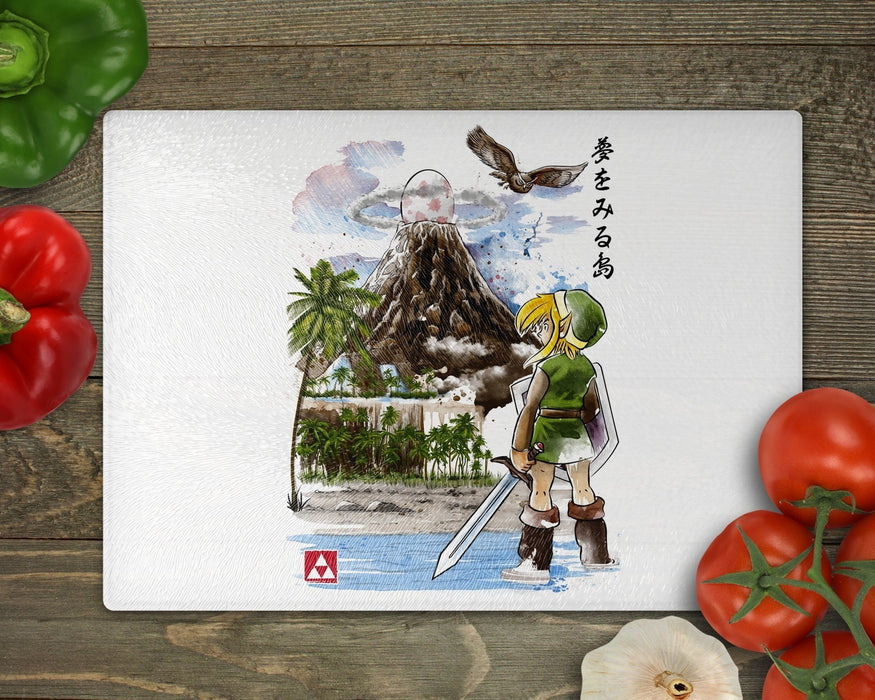 Hero’s Awakening Watercolor Cutting Board