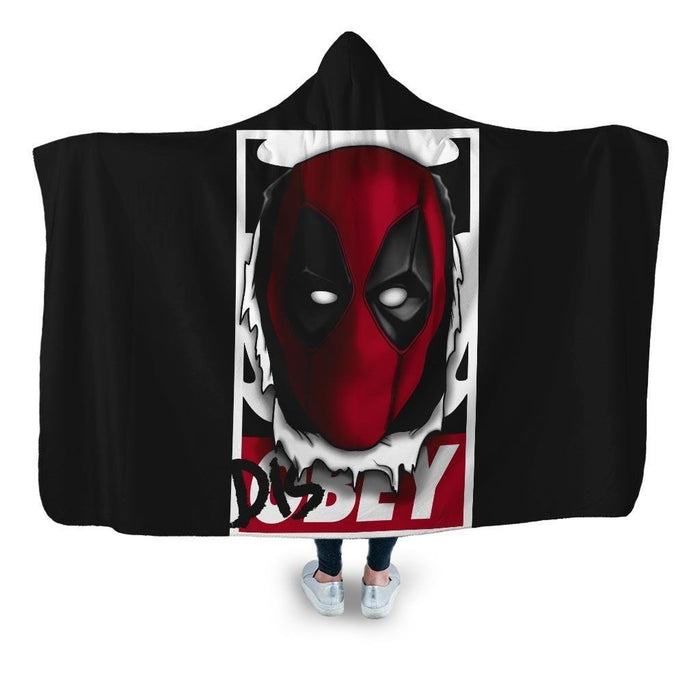 Hi There Hooded Blanket - Adult / Premium Sherpa