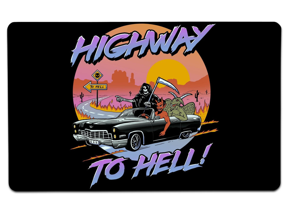 Highway To Hell Large Mouse Pad