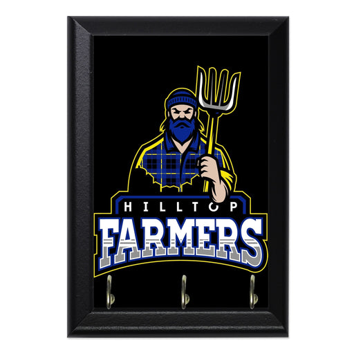 Hilltop Farmers Wall Plaque Key Holder - 8 x 6 / Yes