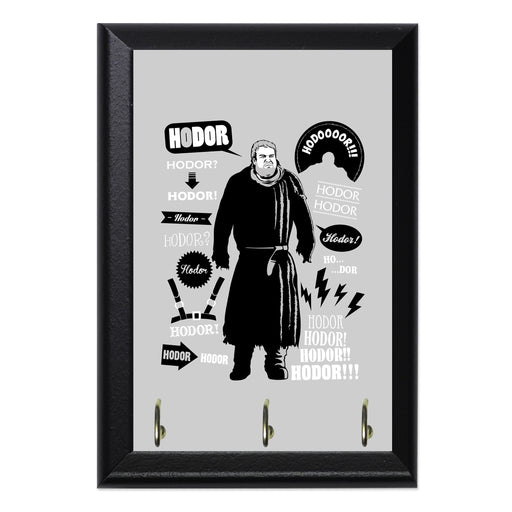 Hodor Quotes Key Hanging Wall Plaque - 8 x 6 / Yes