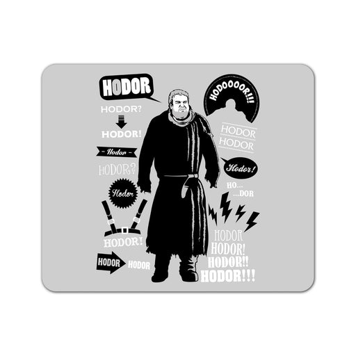 Hodor Quotes Mouse Pad