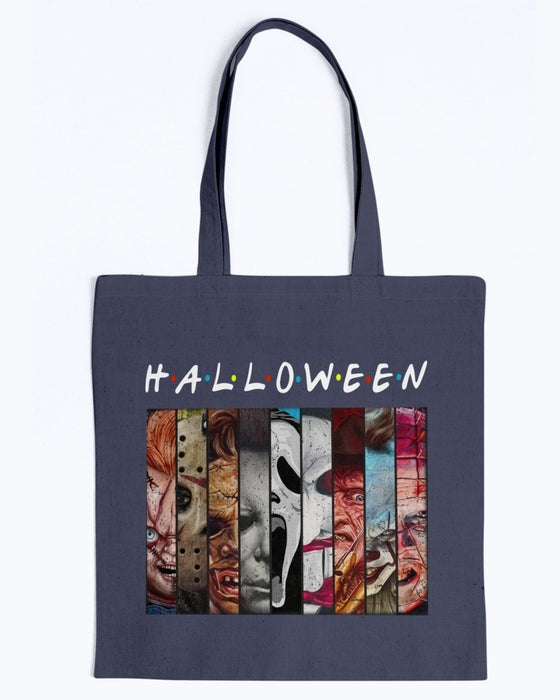 Holloween Friends Canvas Tote - Navy / M