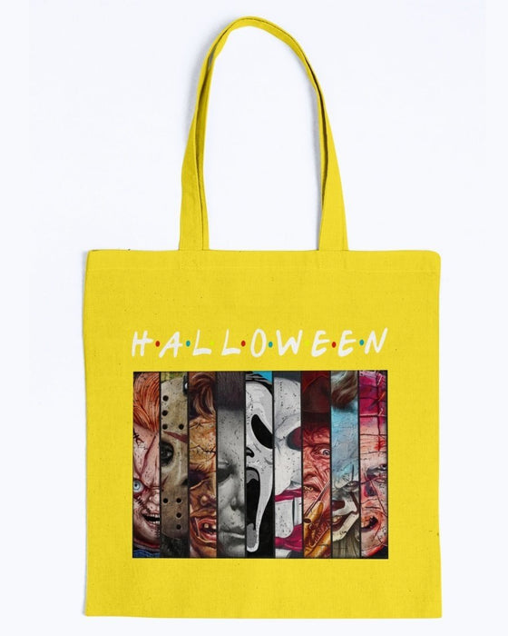 Holloween Friends Canvas Tote - Yellow / M