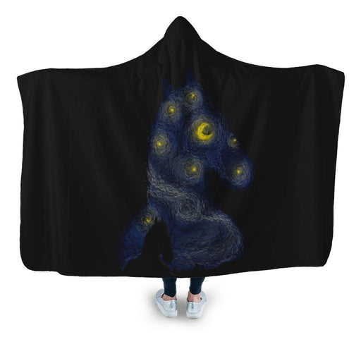 Hollywoo Starry Night Hooded Blanket - Adult / Premium Sherpa