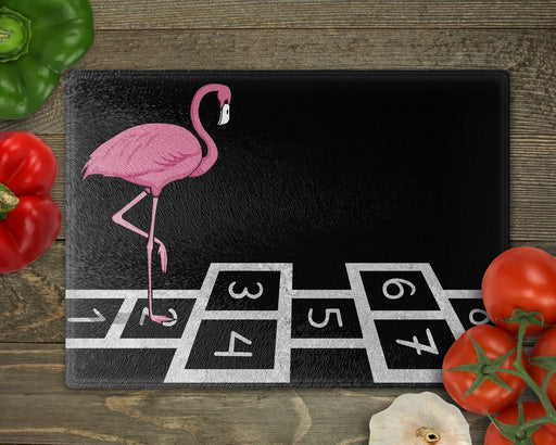 Hopping Flamingo Cutting Board