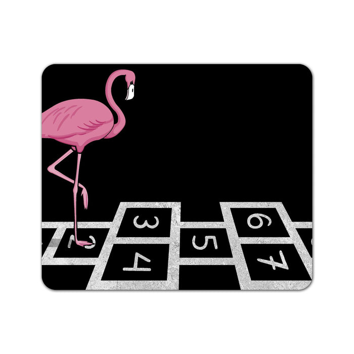 Hopping Flamingo Mouse Pad