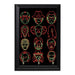 Horror Heads Decorative Wall Plaque Key Holder Hanger - 8 x 6 / Yes