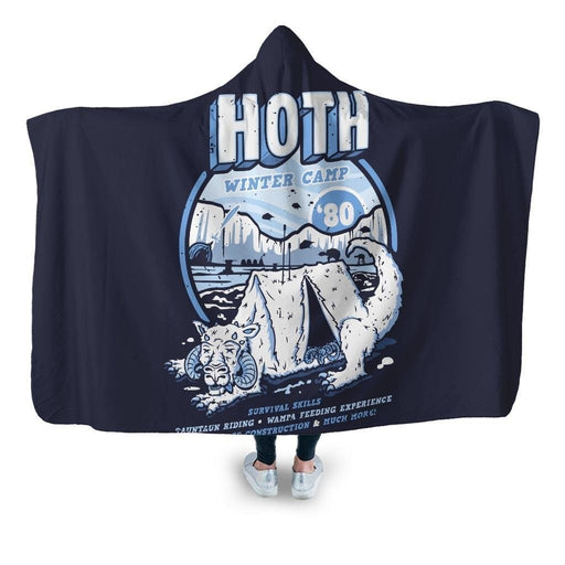 Hoth Winter Camp Hooded Blanket - Adult / Premium Sherpa