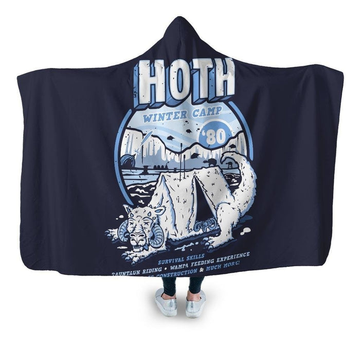 Hoth Winter Camp Hooded Blanket - Adult / Premium Sherpa