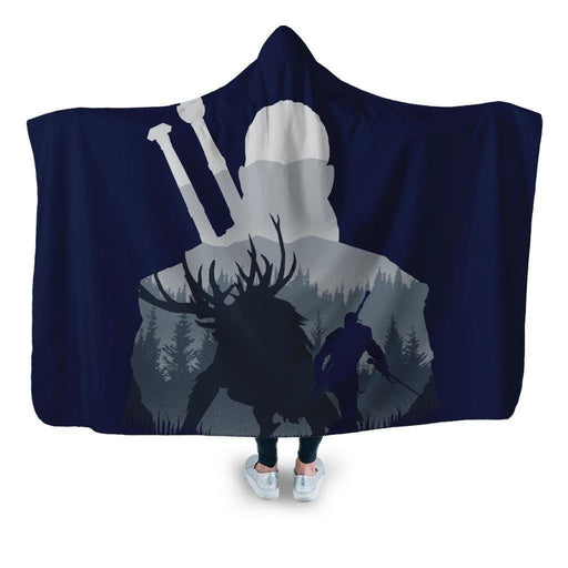 Hunter Hooded Blanket - Adult / Premium Sherpa