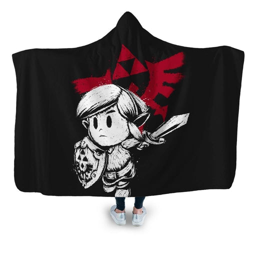 Hylian Hero White Version Hooded Blanket - Adult / Premium Sherpa