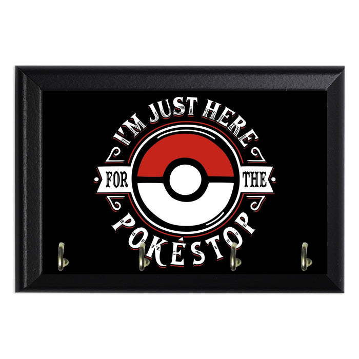 I am Here for the Pokestop Key Hanging Wall Plaque - 8 x 6 / Yes