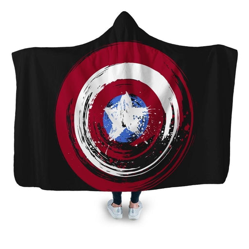 I Am The Shield Hooded Blanket - Adult / Premium Sherpa