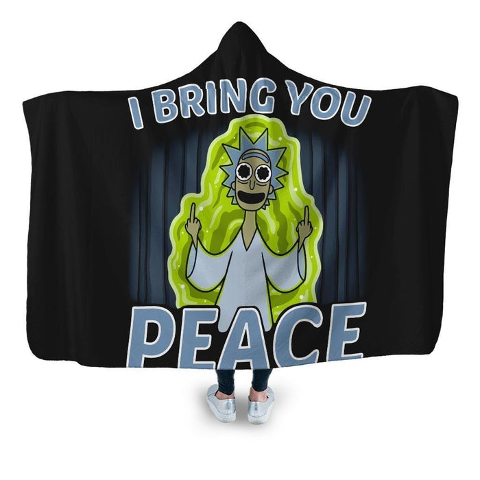 I Bring You Peace Hooded Blanket - Adult / Premium Sherpa