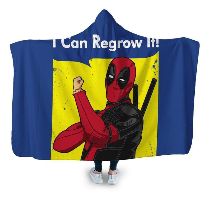 I Can Regrow It Hooded Blanket - Adult / Premium Sherpa