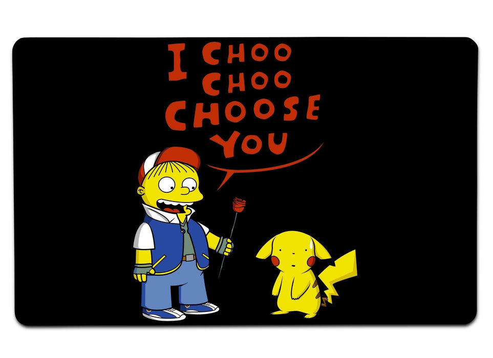 I Choo Choose You! Large Mouse Pad