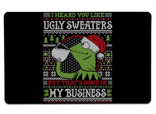 I Heard You Like Ugly Sweaters Large Mouse Pad