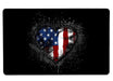 I Heart Stars And Stripes Large Mouse Pad