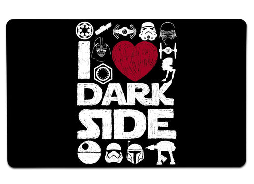 I Love Dark Side Large Mouse Pad